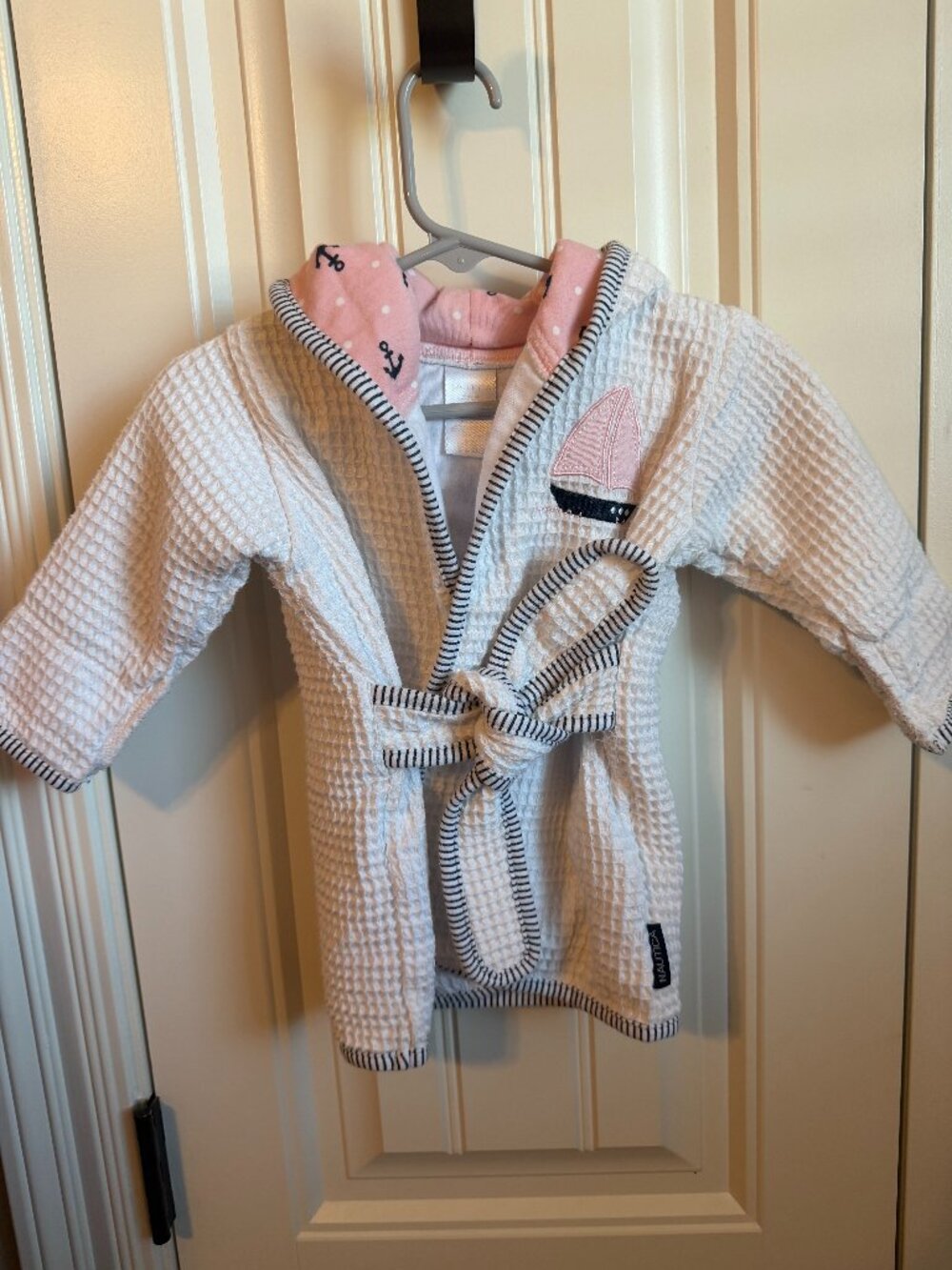 Nautica Sailboat Hooded Bathrobe for baby girls